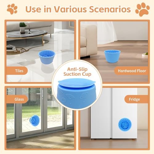 Dog Lick Bowl,Anxiety Relief Non-Slip Silicone Treat Bowl,Durable Anti-Choking Long-Lasting Enrichment Slow Feeder Licking Mat for Small Medium Large Breed,Freezable BPA Free Silicone Dishwasher Safe - Image 5