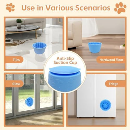 Dog Lick Bowl,Anxiety Relief Non-Slip Silicone Treat Bowl,Durable Anti-Choking Long-Lasting Enrichment Slow Feeder Licking Mat for Small Medium Large Breed,Freezable BPA Free Silicone Dishwasher Safe - Image 5