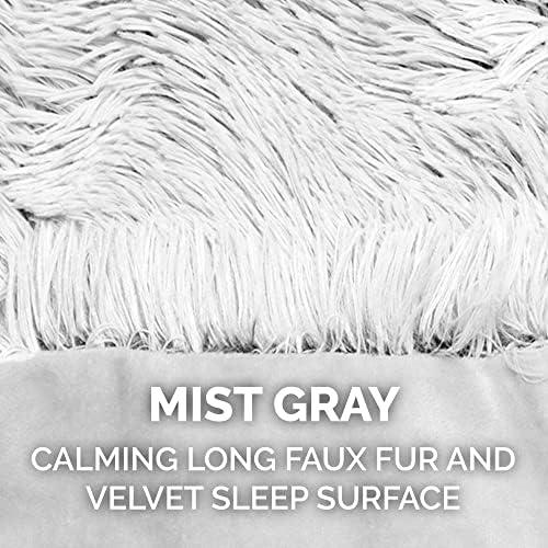 Furhaven Waterproof Throw Blanket for Dogs & Indoor Cats, Reversible Protective Pet Blanket, Small, Long Faux Fur & Velvet, Mist Gray - Image 6