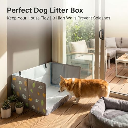 Dog Litter Box, Waterproof Foldable Pee Pad Holder, Dog Potty Tray - Image 2