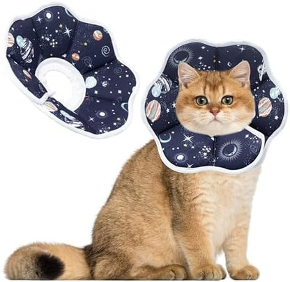 Soft Adjustable Cat Cone Collar, Comfortable Cat Recovery Collar by MAIIU