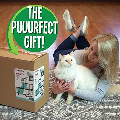 Kitty City Claw Indoor Mega Kit Cat Furniture, Corrugate Cat Scratcher, Cat Bed - Image 2