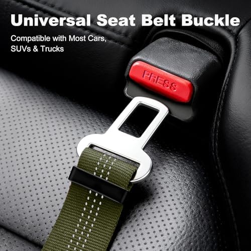 Dog Seat Belt for Car, Car Harness with Locking Aluminum Hook - Image 6