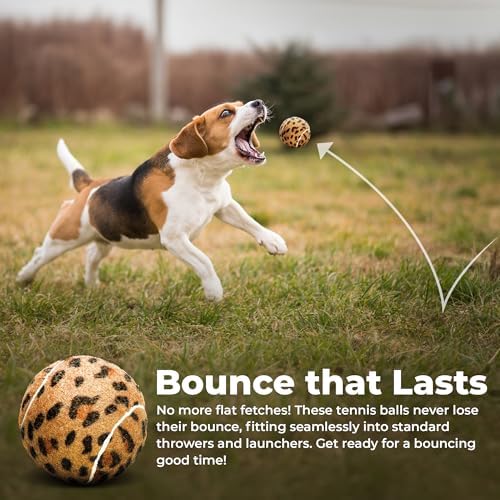 Unique Sports Dog Fetch Squeaker Balls Animal Prints 18 Pack - Image 2