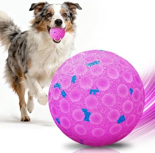 Interactive Dog Toys, Chew-Proof Dog Ball for Aggressive Chewers by AronYada