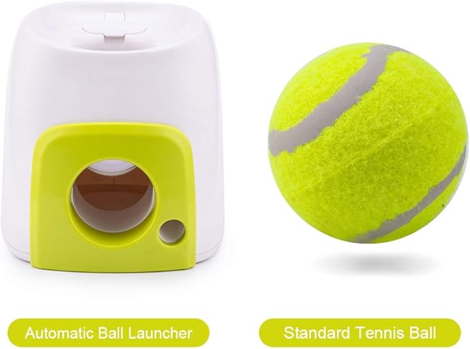 Sorandy Automatic DogLauncher DogThrowing Toy Interactive Pet Toy Dog Fetch Machine for Small to Medium Sized Dogs Cats, Dogs and Other Animals (Green)