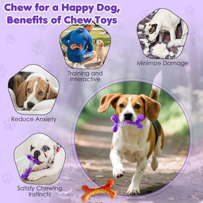 WOWBALA Dog Chew Toy Aggressive Chewers - 2 Pack Indestructible Dog Toys - Tough Dogs Toy to Keep Them Busy - Pet Toys for Medium, Large Breed，Teeth Cleaning & Boredom Relief（2 Pack） - Image 5