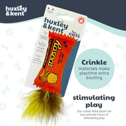 Huxley & Kent Plush Crinkle Catnip Cat Toy, Roscos Fluffer Puffs - Image 7