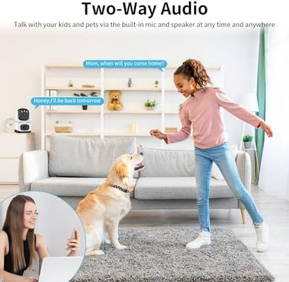 VSTARCAM Indoor Security Camera with Smoke Detection, 2K UHD Smoke Detector Camera, Motion Detection, Auto Tracking, Color Night Vision, 2-Way Audio, Cloud & SD Card Storage(up to 256GB) - Image 7