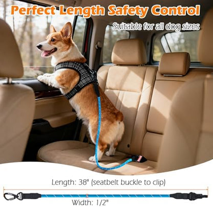 PetBonus Dog Seat Belt for Car, Durable Rope Dog Car Harness for Vehicle - Image 4