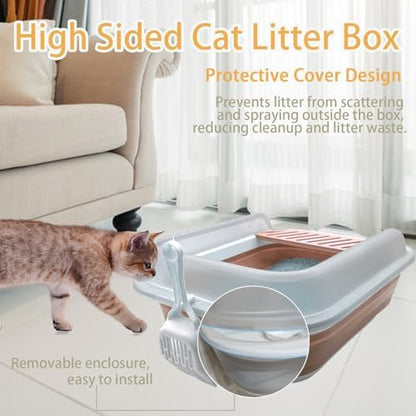 Collapsible Kitten Litter Box Low Entry Small Cat Litter Box L - Image 3