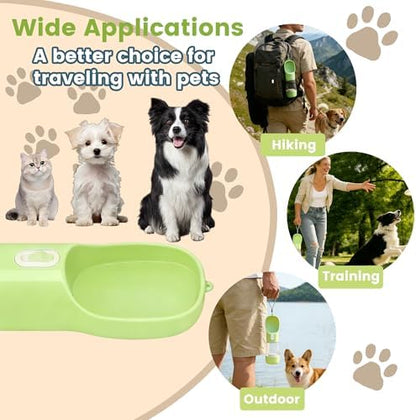 Portable Dog Water Bottle - 2in1 Dog Water Dispenser Bowl & Food Container - Image 3