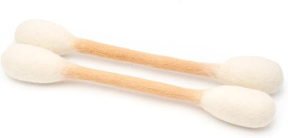Glaciart One XXL Swabs Cat Toys with Catnip - 2 Pk | Durable for Chew, Cute Cat Toys Interactive Kitty for Boredom, Exercise, & Play | Filled w/Organic Catnip for Anxiety & as Digestive Aid