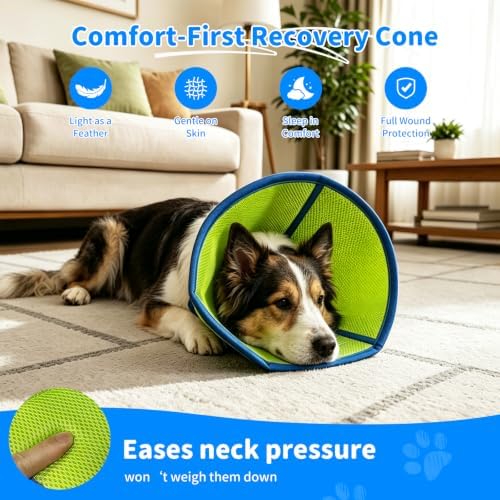 Soft Dog Cone Collar to Stop Licking, Recovery Collar After Surgery, XL - Image 6