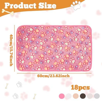 Retainbre 18Pcs Puppy Blankets for Small Dogs, Cats, Kitten, 23X16 Inch - Image 3