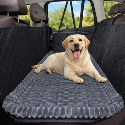 Dog Car Seat Cover 2 Piece Seat Waterproof Hammock and Grey Cover by CoSofSLIP
