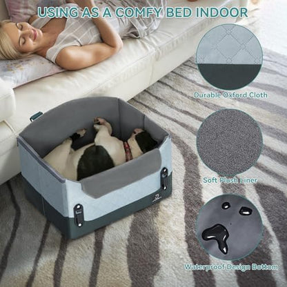 A 4 Pet Dog Car Seats for Small Dogs, Under 25 lbs, Patent Buckles - Image 6