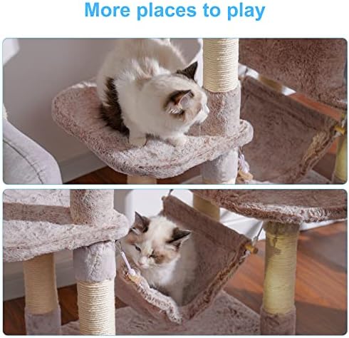 Hey-brother Cat Tree Tower with Sisal Scratching Posts, Big Condo, MPJ020MU - Image 6