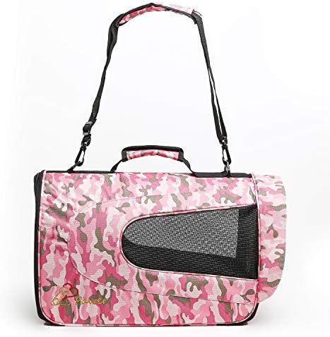 Pawer 18” x 11”x 11” Soft-Sided Foldable Airline Approved Pet Carrier for Cat, Puppy and Small Dog, Washable 600D Oxford Fabric, with Handle and Strap for Carry, Multiple Colors Available by P%C3%84WER