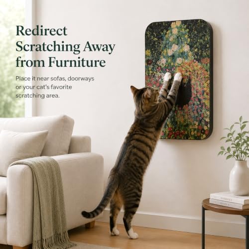 Cat Wall Scratcher, Art Cat Scratching Board for Indoor Cats - Image 3