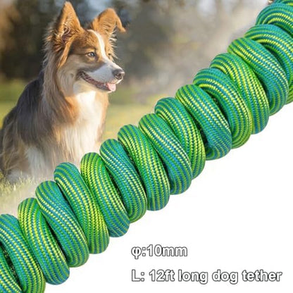BTINESFUL 8/12/20/30/50/75ft Dog Tie-Out Long Tether Rope Dog Lead for Yard - Image 3