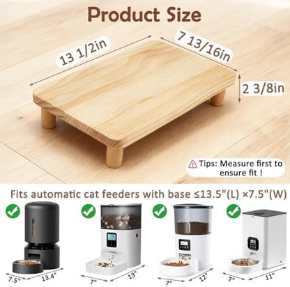 SZEE Cat Food Stand, Elevated Cat Feeder Stand for Automatic Feeder & Bowls - Image 3