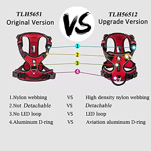 TRUE LOVE Dog Harness No Pull Nylon Reflective Pet Harness Adjustable Comfortable Control Step-in Brilliant Colors Truelove TLH56512 XS Royal Blue - Image 4