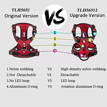 TRUE LOVE Dog Harness No Pull Nylon Reflective Pet Harness Adjustable Comfortable Control Step-in Brilliant Colors Truelove TLH56512 XS Royal Blue - Image 4