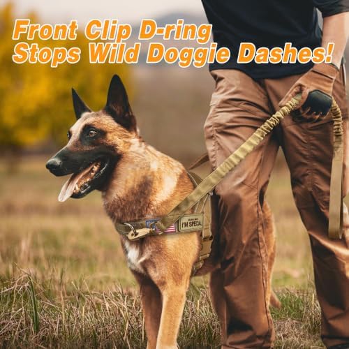Forestpaw No Pull Dog Harness with Large Handle,Comfortable,M,Brown - Image 2