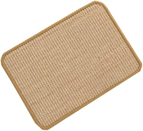 SHENGOCASE 4-Pack 8" X 12" Sisal Cat Scratching Mat Pad with Hook & Loop Tapes. Replacement Sisal Pad Mat for Cat Tree Tower, Window Perch, Wall Furniture Shelves Scratcher - Image 2