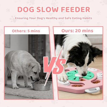 Dog Puzzle Toy for Smart Dogs, Interactive Dog Enrichment Toys,Level1(Pink) - Image 6