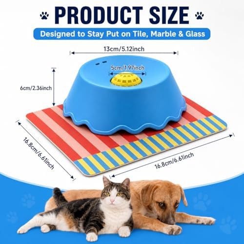 Slow Feeder Dog Bowl for Liquid Treat with Built-in Ball,Soft Silicone Lick and Roll Bowl for Dogs with Non-Slip Mat for Liquid Treats Bone Broth Yogurt,Anti-Slip Interactive Lick Toy, Anxiety Relief - Image 4