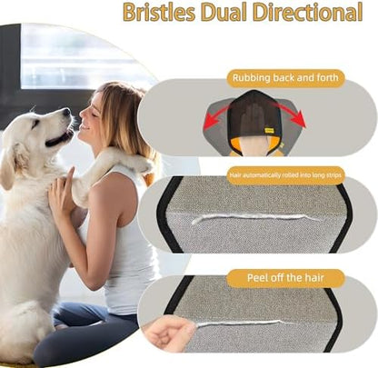 Pet Hair Removal Glove for Dogs and Cats, Electrostatic Pet Hair Remover Gloves, Upgraded Double Sided Magic Brush Pet Hair Remover for Couch,Carpet,Bed Sheets,Blankets,Clothes-Orange - Image 4