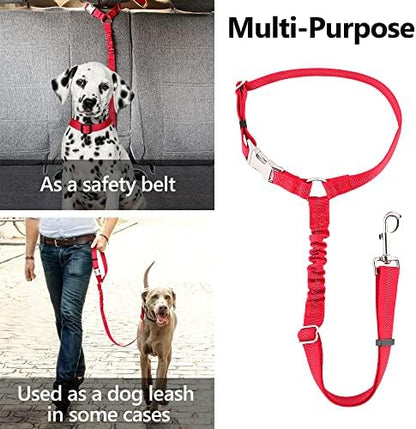 Plutus Pet Dog Seat Belt for Car Headrest, Reflective with Elastic Bungee - Image 6