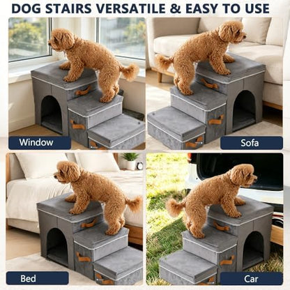 17-inch Pet Dog Stairs for High Beds, 120 lbs Weight Capacity - Image 6