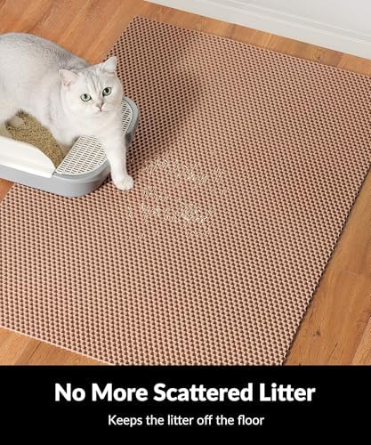 Cooyes Cat Litter Mat - Cut to Fit Any Place, 40"x28" Litter Trapping Mat - Image 3