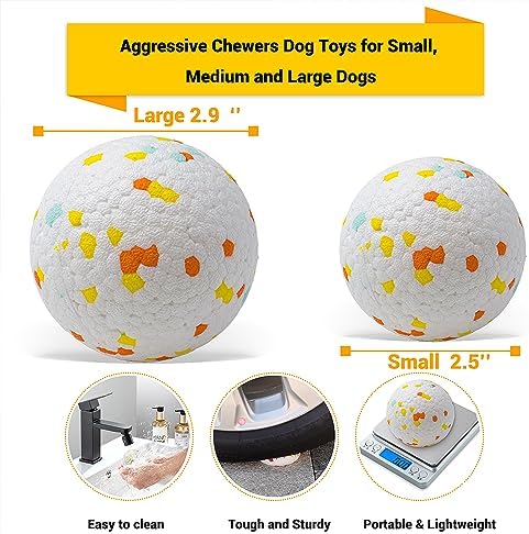 Dog Balls Toys for Aggressive Chewers(2 Pack) - Image 3