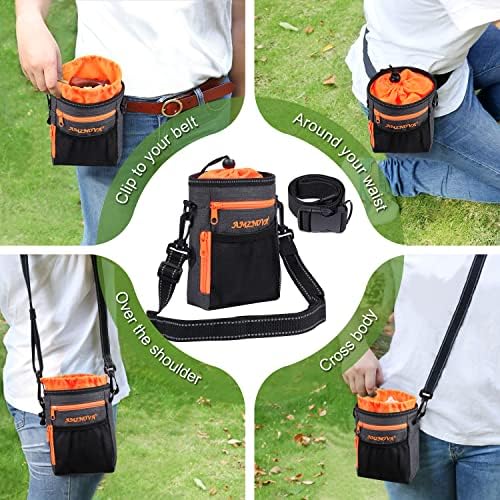 AMZNOVA Dog Treat Pouch Treatnow Dog Treat Bag, 6 Cups, Heather Black - Image 4