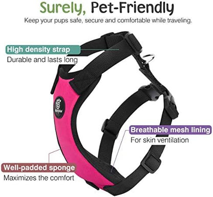 VavoPaw Dog Seat Belt Vest Harness for Car, 2 in 1 Seatbelt Buckle - Image 3