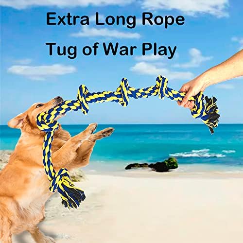 Large Dog Rope Toys for Aggressive Chewers - Pitbull Tug of War, Heavy Duty, Outdoor, Medium to Large Breed, Durable Dog Tug Toys with Handle - Image 6