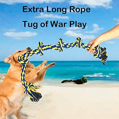 Large Dog Rope Toys for Aggressive Chewers - Pitbull Tug of War, Heavy Duty, Outdoor, Medium to Large Breed, Durable Dog Tug Toys with Handle - Image 6