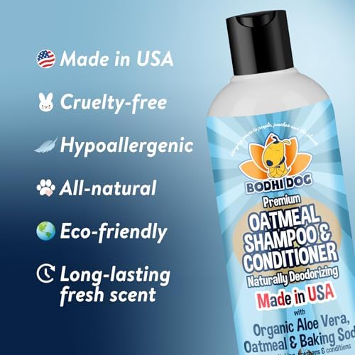 Bodhi Dog Baby Powder Scented Cat & Dog Cologne 4oz + Oatmeal Dog Shampoo & Conditioner for Pet Grooming 8oz | Moisturizing Shampoo for Sensitive Skin | Grooming Bundle - Image 4