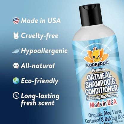 Bodhi Dog Baby Powder Scented Cat & Dog Cologne 4oz + Oatmeal Dog Shampoo & Conditioner for Pet Grooming 8oz | Moisturizing Shampoo for Sensitive Skin | Grooming Bundle - Image 4