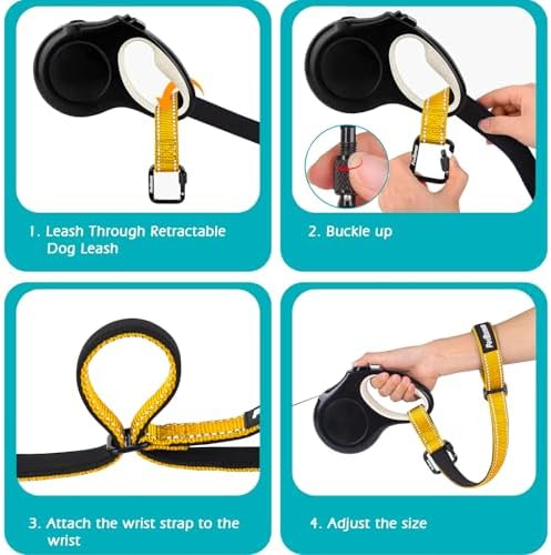 PetBonus Dog Leash Wrist Strap with Lockable Clip for Dog Retractable Leash - Image 5