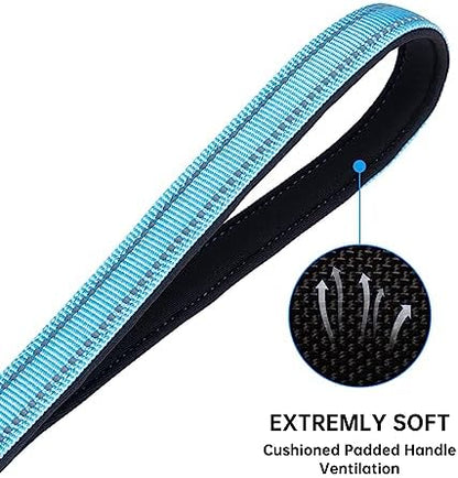 EXCELLENT ELITE SPANKER 5FT Reflective Double Dog Leash for Two Dog 3/4" W - Image 3