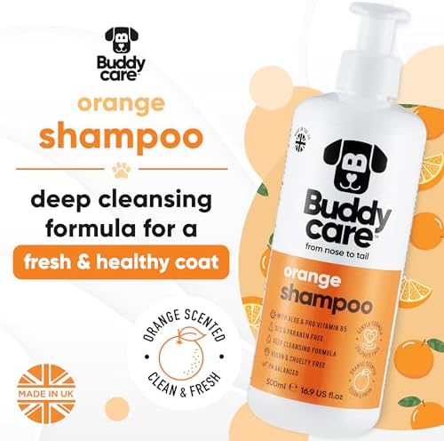 Orange Dog Shampoo by Buddycare | with Aloe Vera and Pro Vitamin B5 (50.72oz) - Image 2