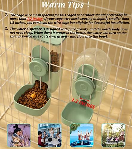 Kenond 35oz Rabbit Food Bowl,Bunny Water Dispenser,Feeders Waterer for Cage - Image 6