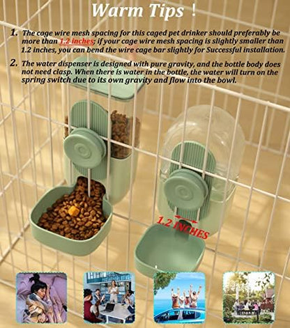 Kenond 35oz Rabbit Food Bowl,Bunny Water Dispenser,Feeders Waterer for Cage - Image 6