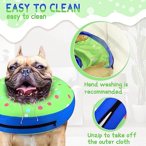 Supet Inflatable Dog Cone Collar Alternative After Surgery, Dog Neck Donut Collar Recovery E Collar, Soft Pet Cone for Small Medium Large Dogs - Image 5