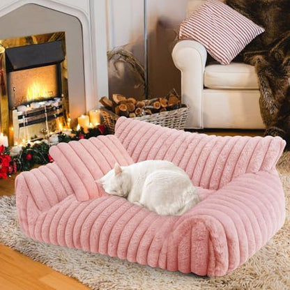 Dog Beds for Small Dogs,Cat Dog Couch Bed for Indoor Cats, Dog Sofa,M,Pink by Unknown